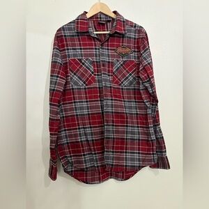 NWOT Men’s Harley Davidson 120th Anniversary Flannel Plaid Shirt